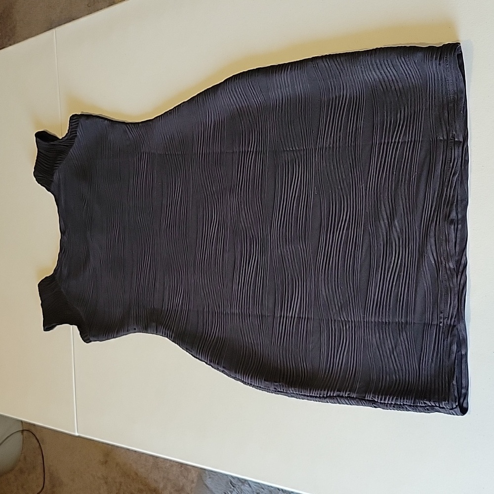 NWT Taydey womens ruched sleeveless dress in black size small